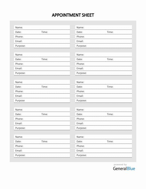 Appointment Templates