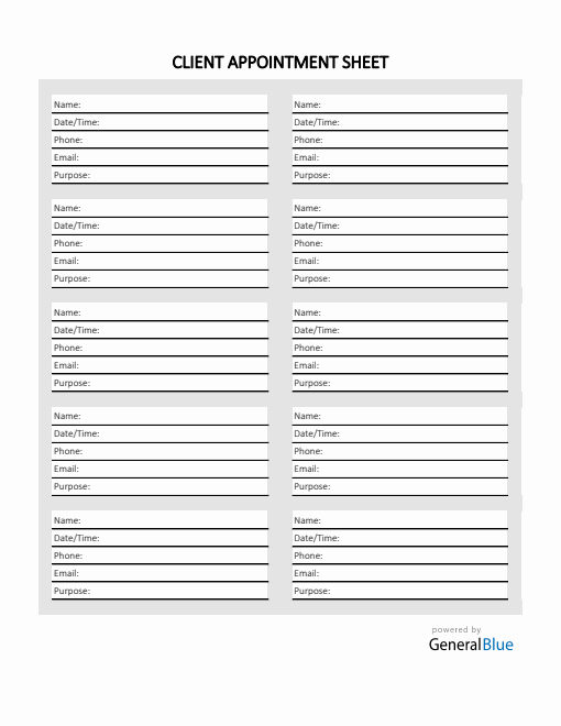 Appointment Templates