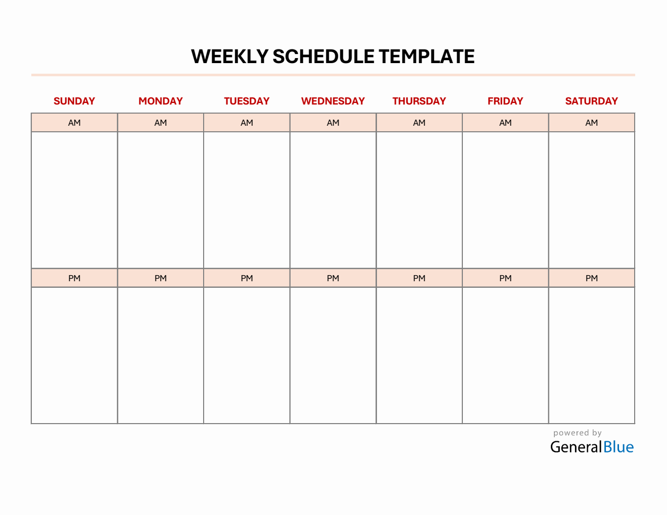 Weekly Schedule Line Weekly Schedule Templates