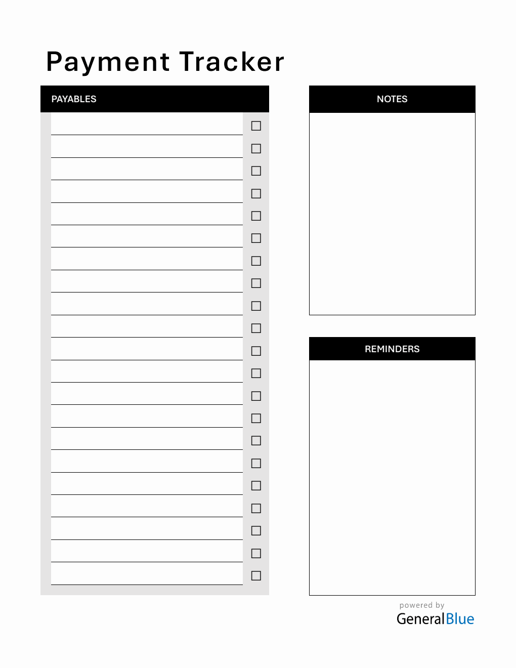Payment Tracker Templates payment-tracker-templates