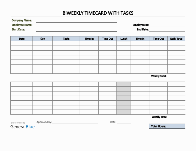 timesheet templates