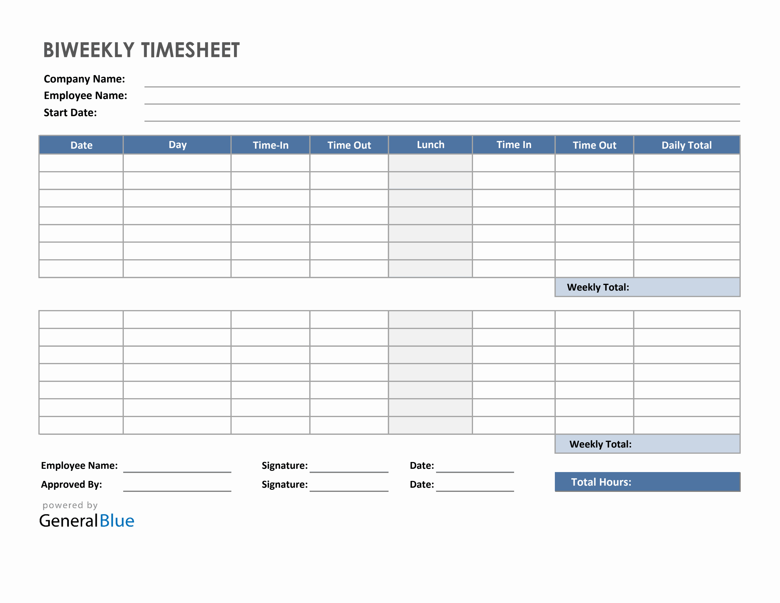 Timesheet calculator with lunch cheap break