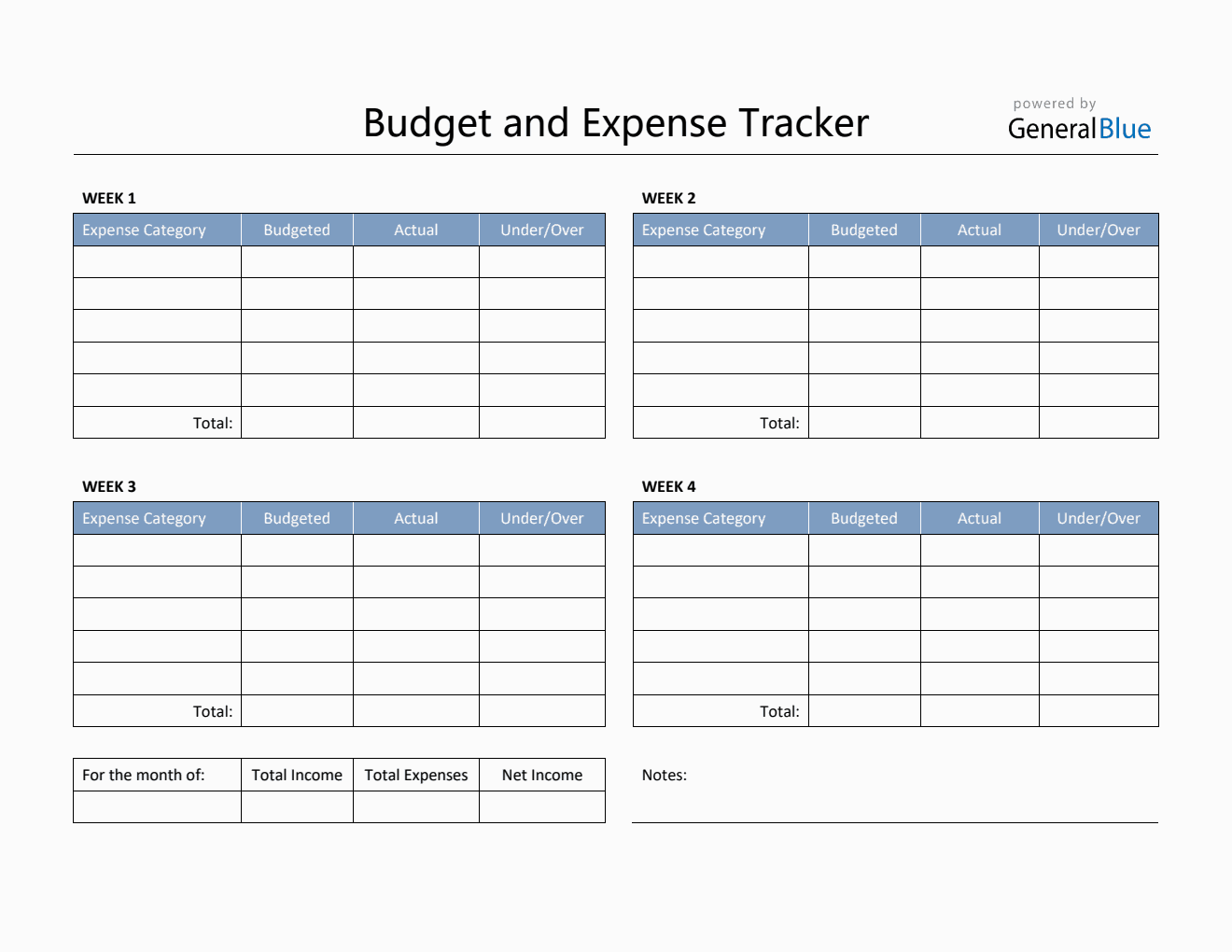 Free Word Expense Templates