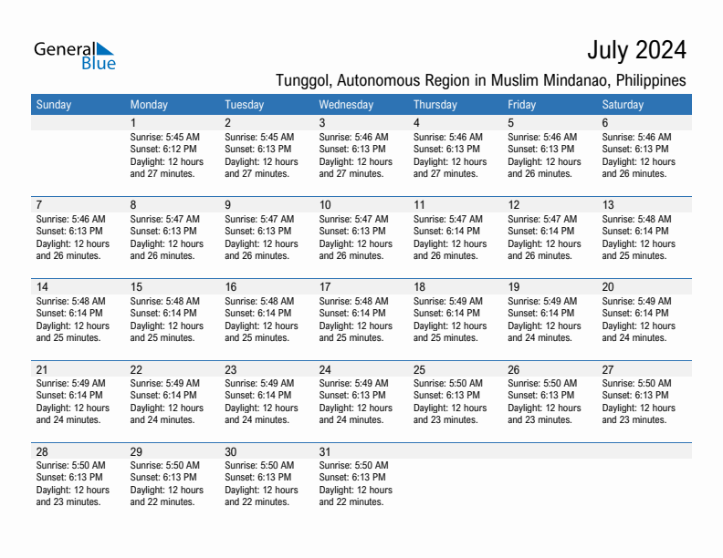 Tunggol July 2024 sunrise and sunset calendar in PDF, Excel, and Word