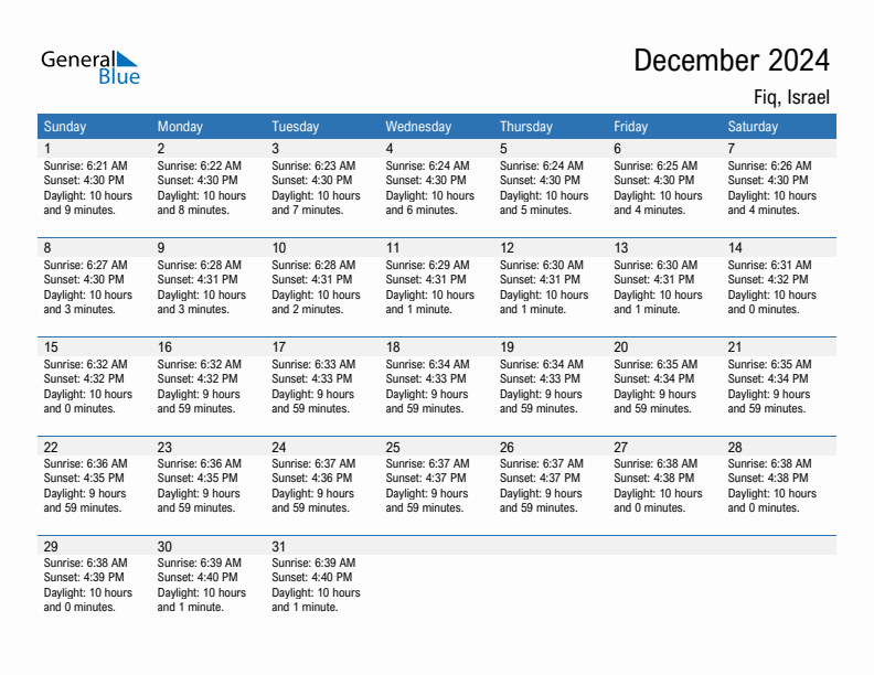 Fiq December 2024 sunrise and sunset calendar in PDF, Excel, and Word