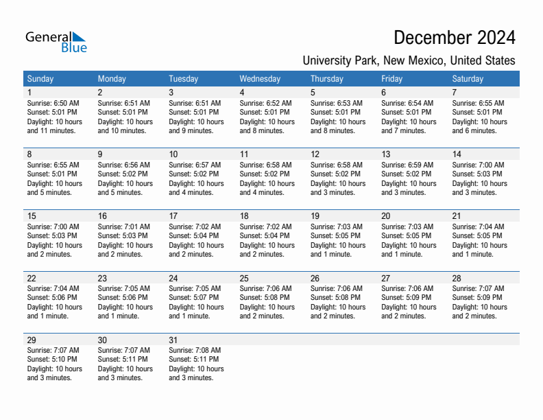 University Park December 2024 sunrise and sunset calendar in PDF, Excel, and Word