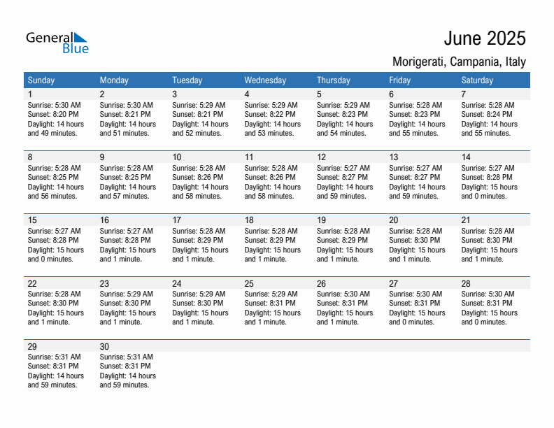 Morigerati June 2025 sunrise and sunset calendar in PDF, Excel, and Word