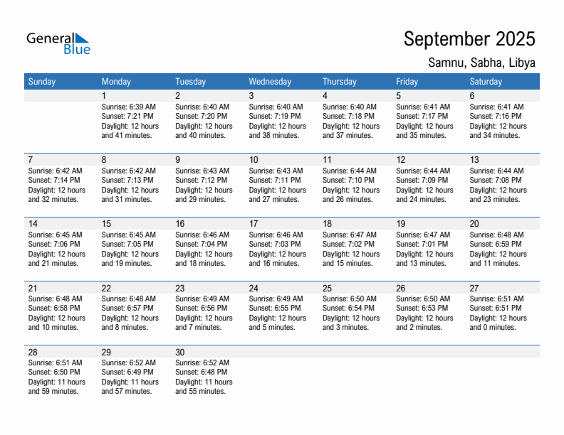 Samnu September 2025 sunrise and sunset calendar in PDF, Excel, and Word