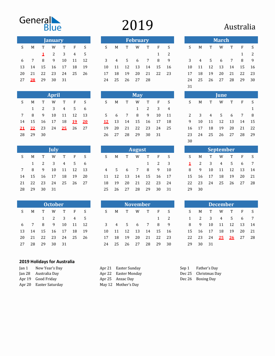 DOES AUSTRALIA HAVE A DIFFERENT CALENDAR visual data 5