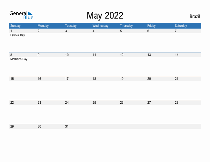 Fillable May 2022 Calendar