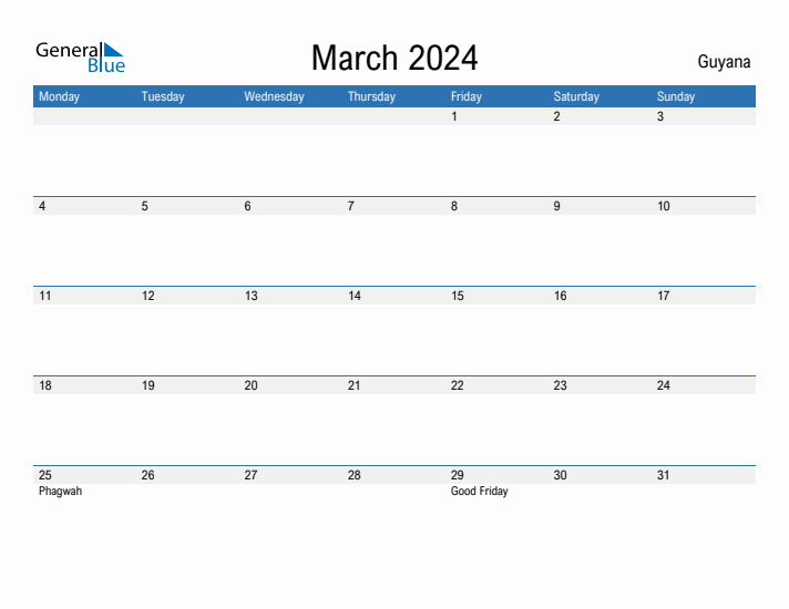 Fillable March 2024 Calendar