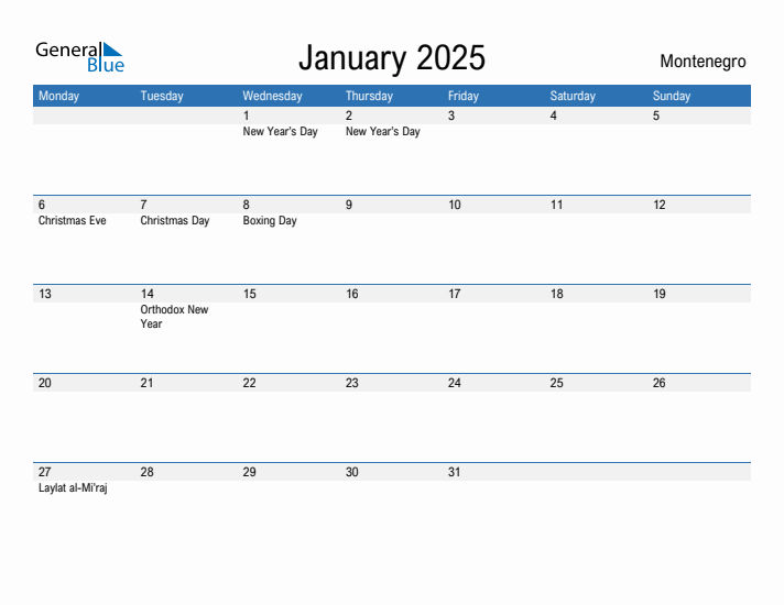 Fillable January 2025 Calendar