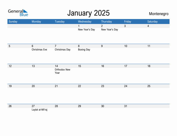 Fillable January 2025 Calendar