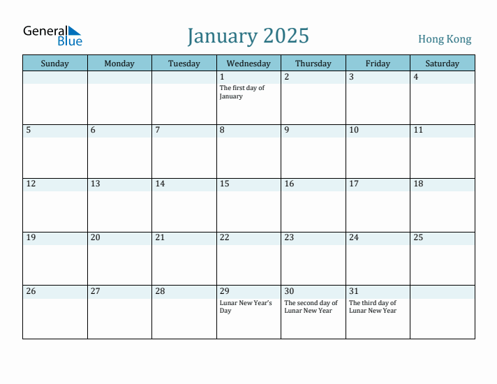 January 2025 Calendar with Holidays