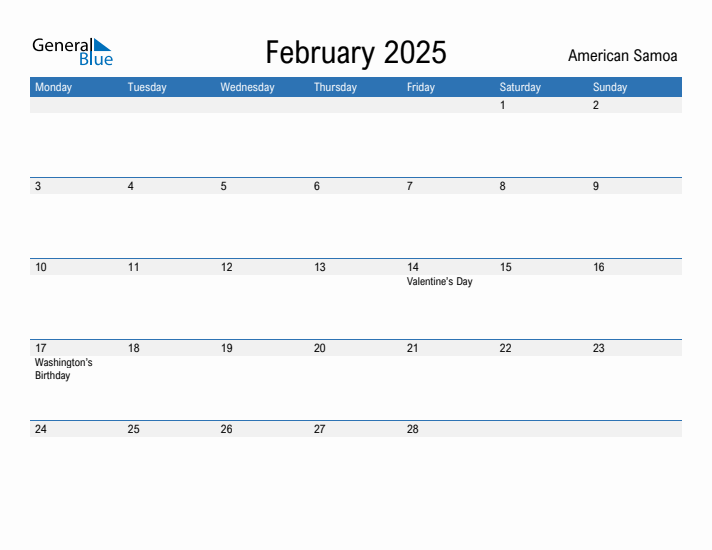 Fillable February 2025 Calendar