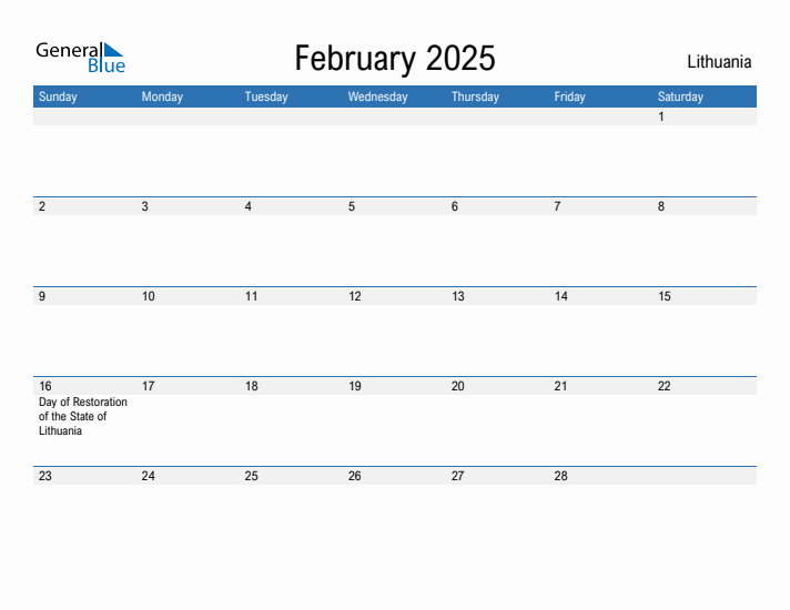 Fillable February 2025 Calendar