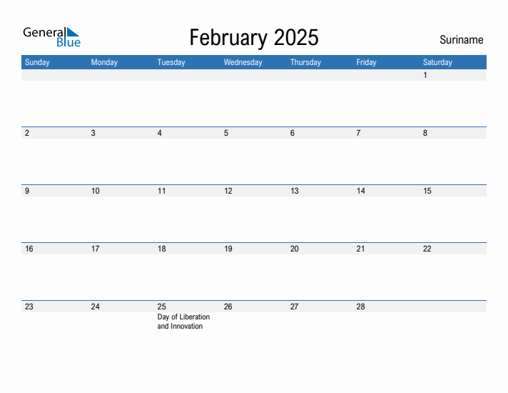 Fillable February 2025 Calendar