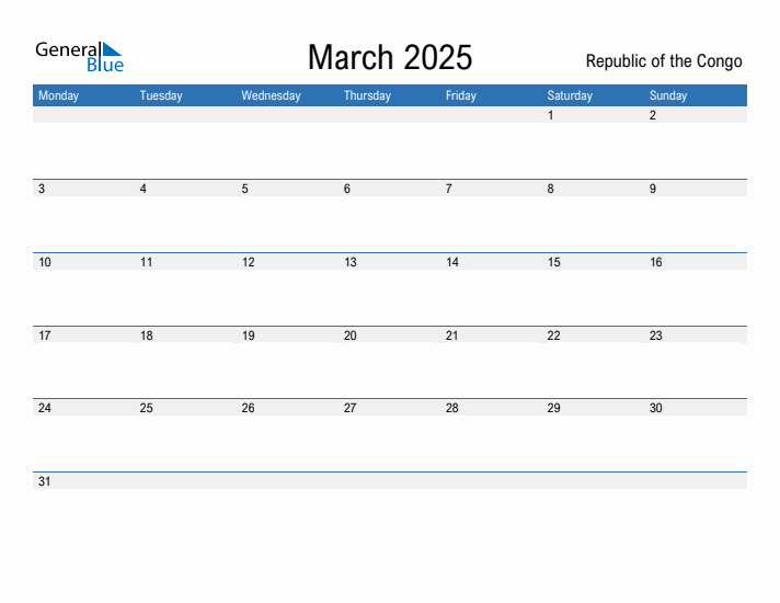 Fillable March 2025 Calendar