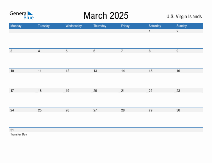 Fillable March 2025 Calendar