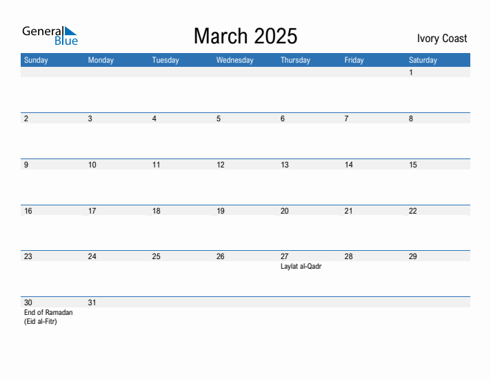 Fillable March 2025 Calendar