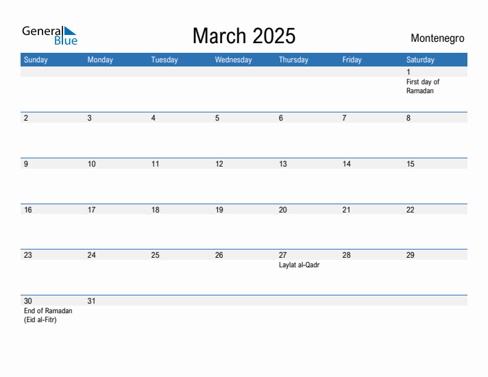Fillable March 2025 Calendar
