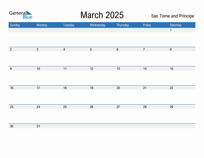 Fillable March 2025 Calendar
