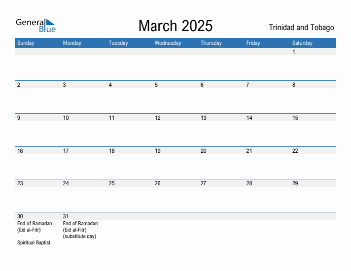 Fillable March 2025 Calendar