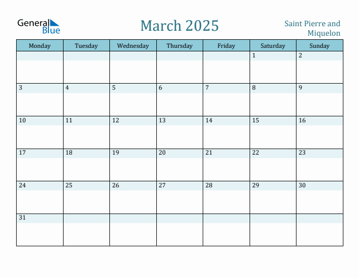 March 2025 Calendar with Holidays