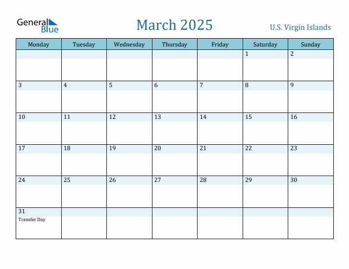 March 2025 Calendar with Holidays