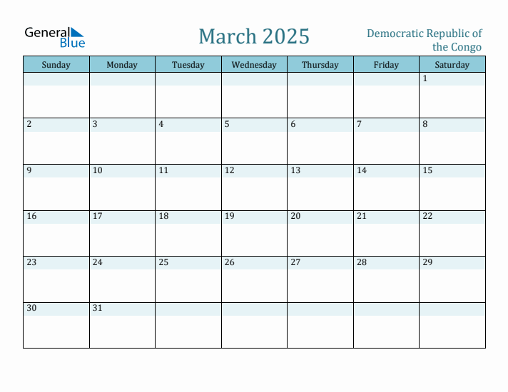 March 2025 Calendar with Holidays