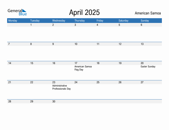 Fillable April 2025 Calendar