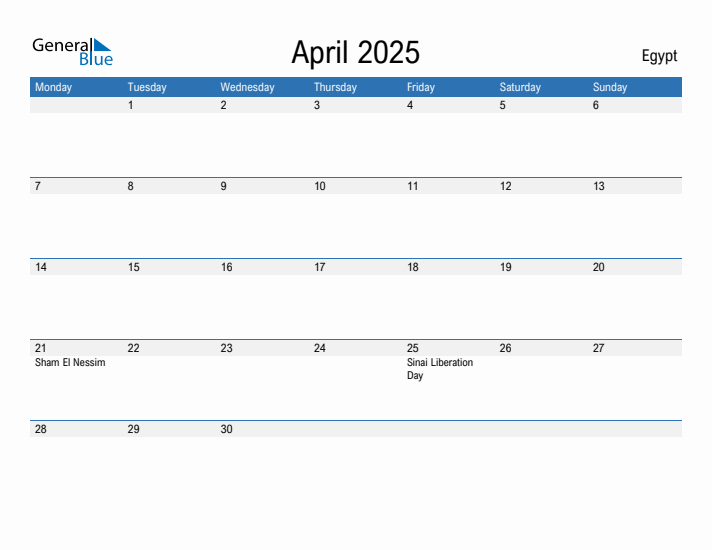 Fillable April 2025 Calendar