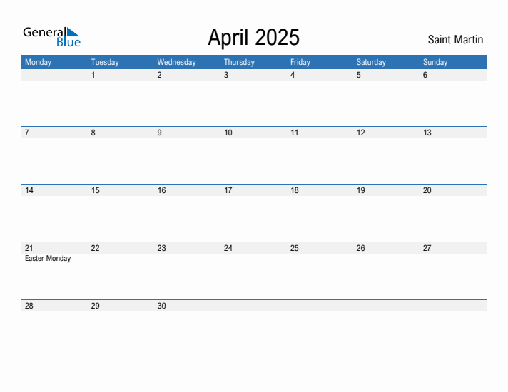 Fillable April 2025 Calendar
