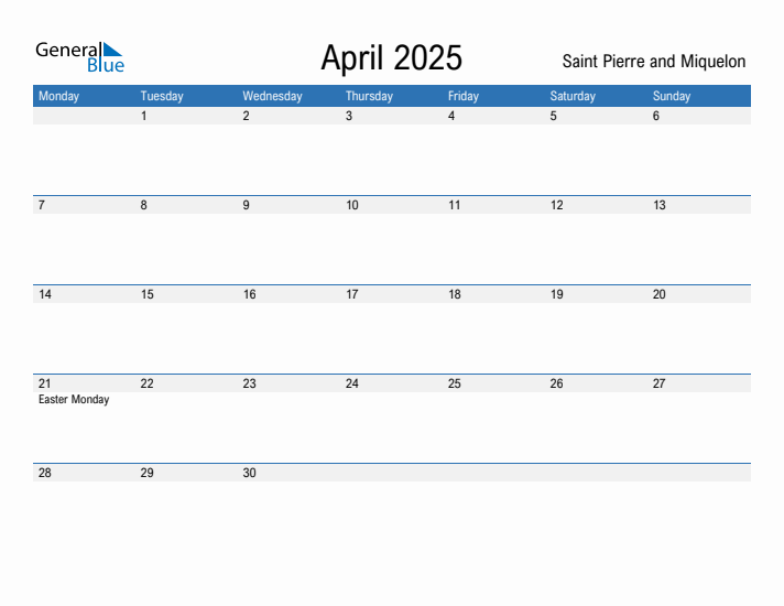 Fillable April 2025 Calendar