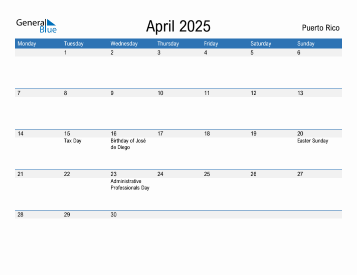 Fillable April 2025 Calendar