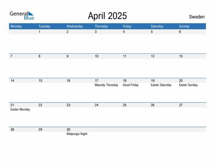 Fillable April 2025 Calendar