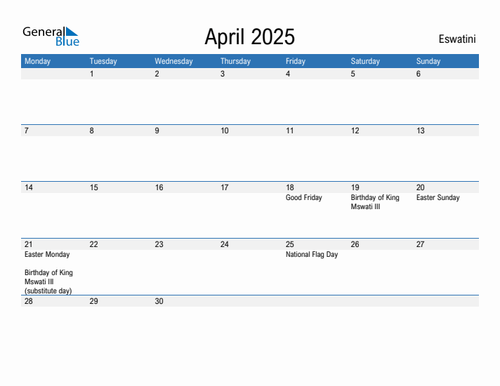 Fillable April 2025 Calendar