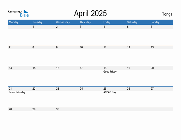 Fillable April 2025 Calendar