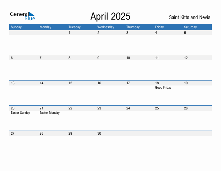 Fillable April 2025 Calendar