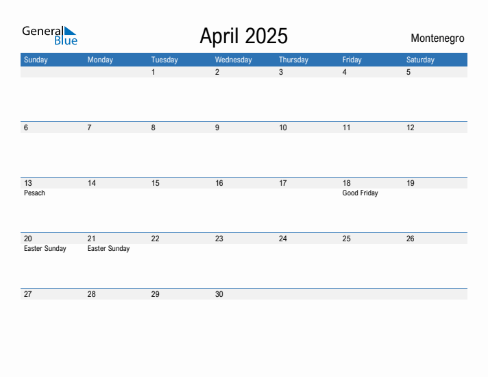Fillable April 2025 Calendar