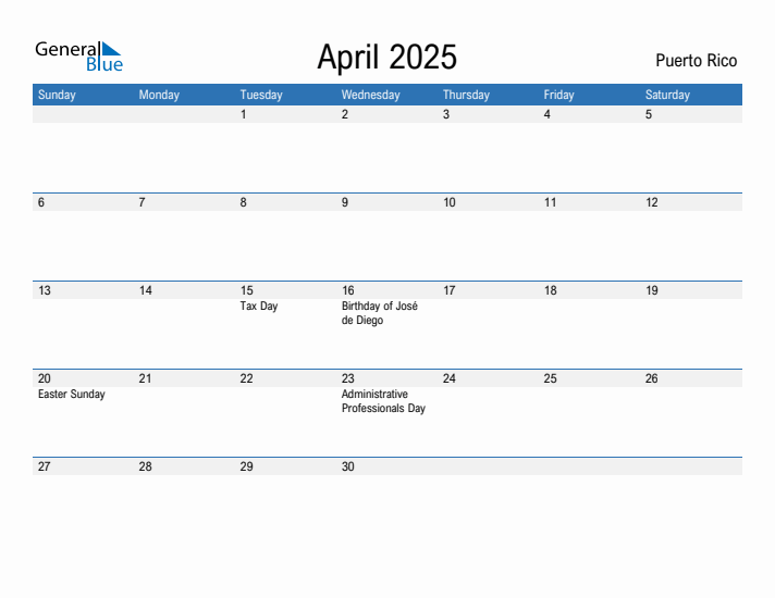 Fillable April 2025 Calendar