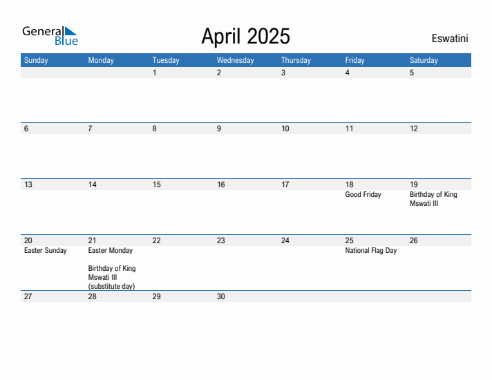 Fillable April 2025 Calendar