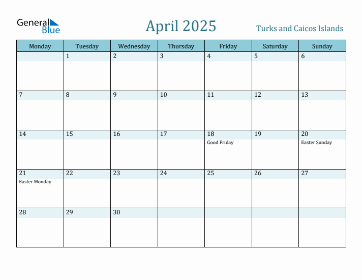 April 2025 Calendar with Holidays