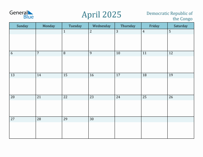 April 2025 Calendar with Holidays