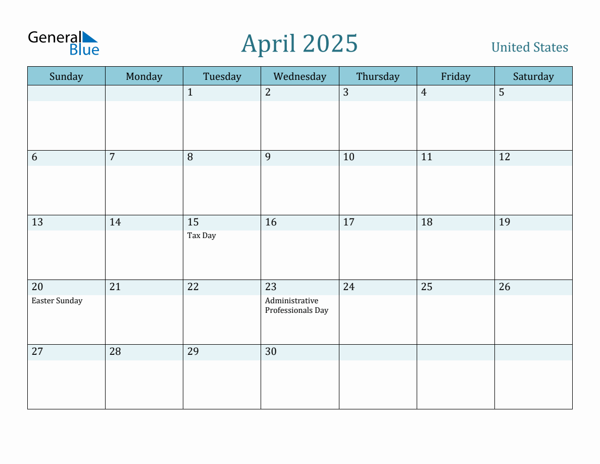 united-states-holiday-calendar-for-april-2025