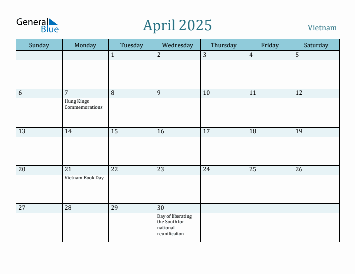 April 2025 Calendar with Holidays