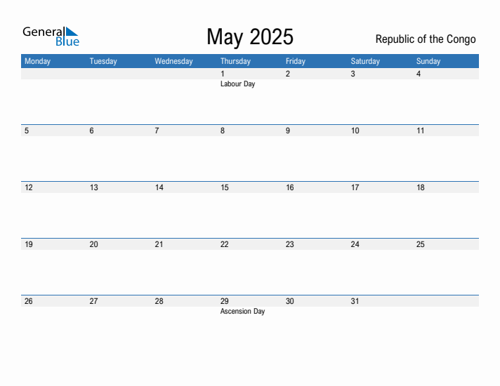Fillable May 2025 Calendar