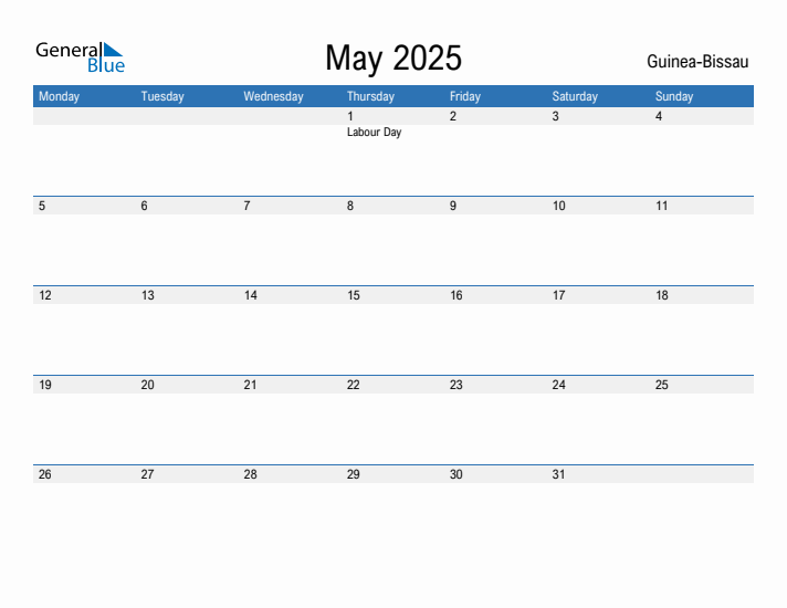 Fillable May 2025 Calendar