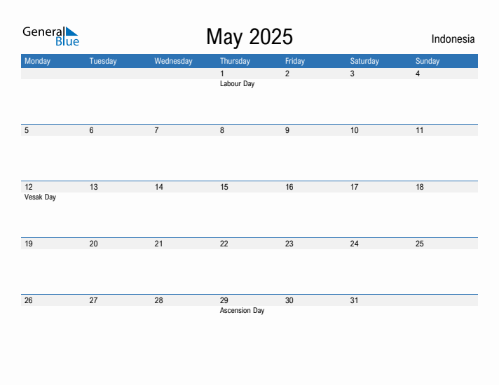 Fillable May 2025 Calendar