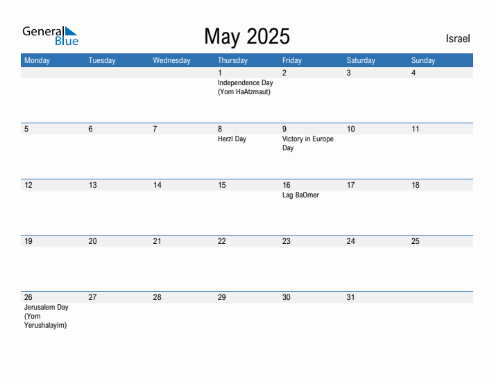 Fillable May 2025 Calendar